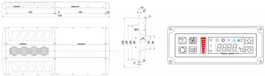 Bus air conditioning diagram