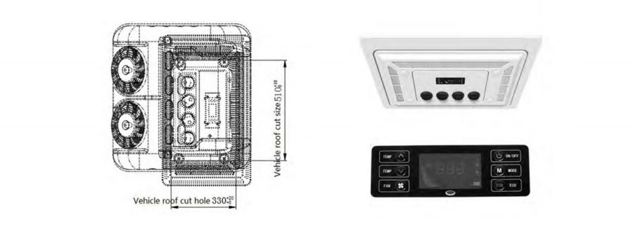 15000 condizionatore d'aria btu camper