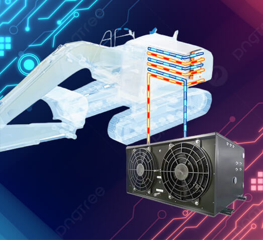 Système de refroidissement de batterie pour équipements électriques lourds