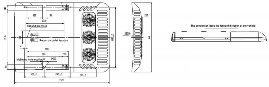 school bus air conditioner drawing